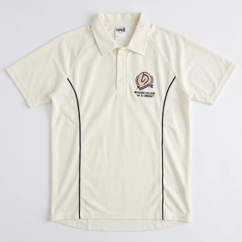 BC 1st Team Cricket Shirt - Cream EMB