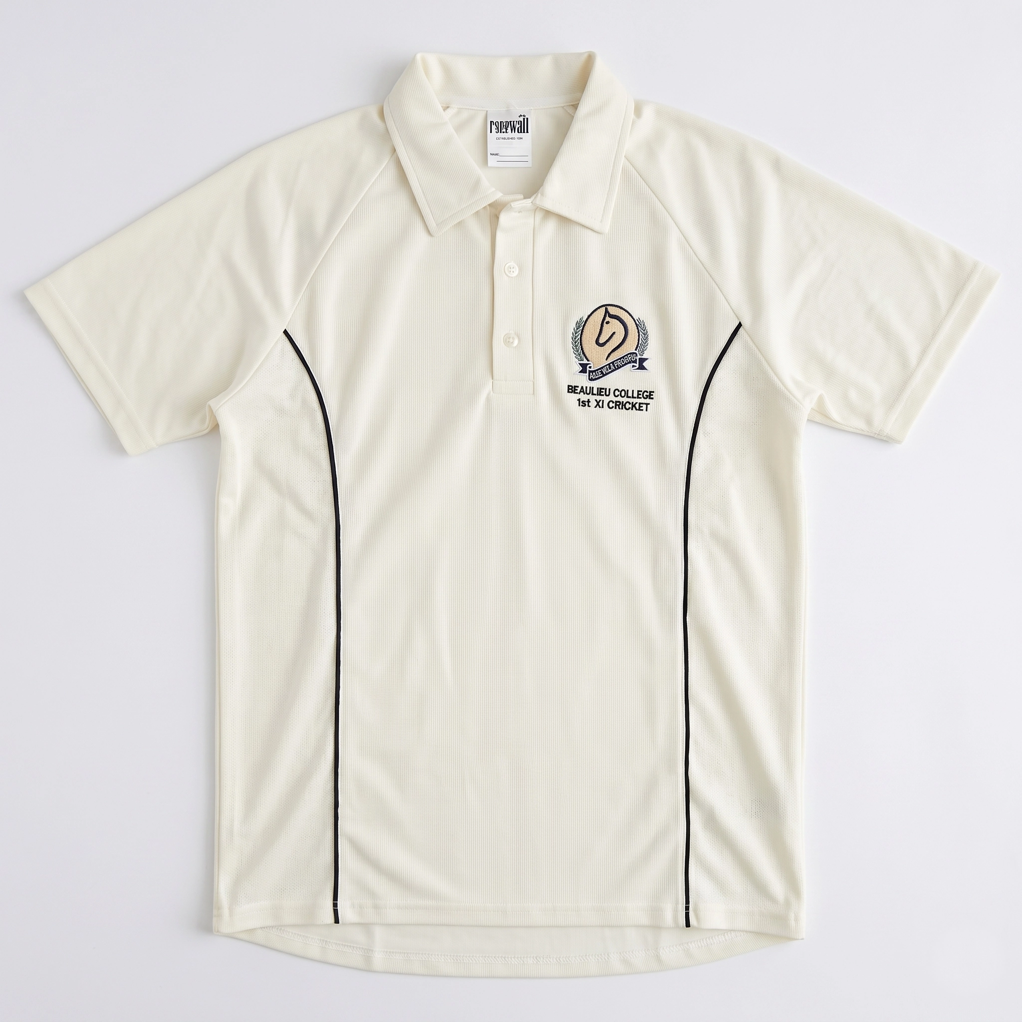 BC CRICKET SHIRT 36 1ST TEAM BC 1st Team Cricket Shirt - Cream EMB - Image 1